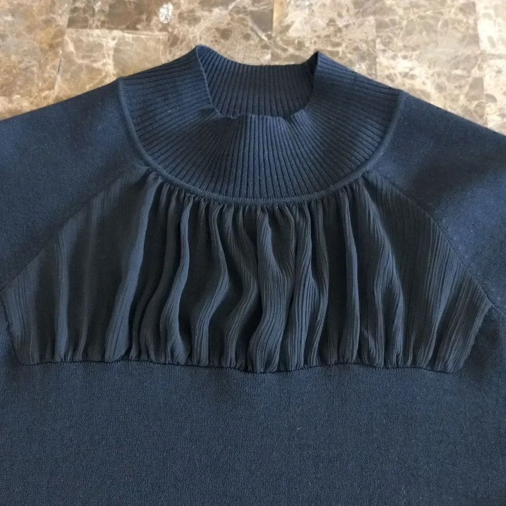 Mock Neck Knit Sweater  - Picture 2 of 4